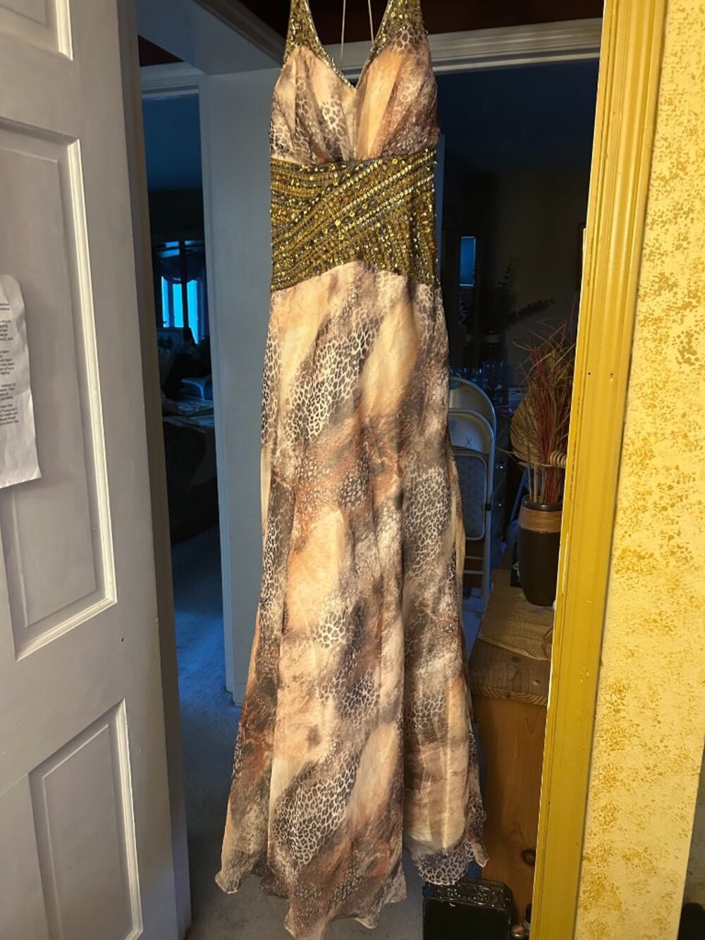 Marsoni  Full Length  Gown   stunning  Floor length  halter neck evening gown fe